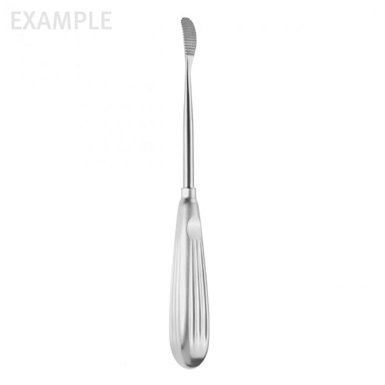 8" Aufricht Rasp upstroke curved BOSS Surgical Instruments