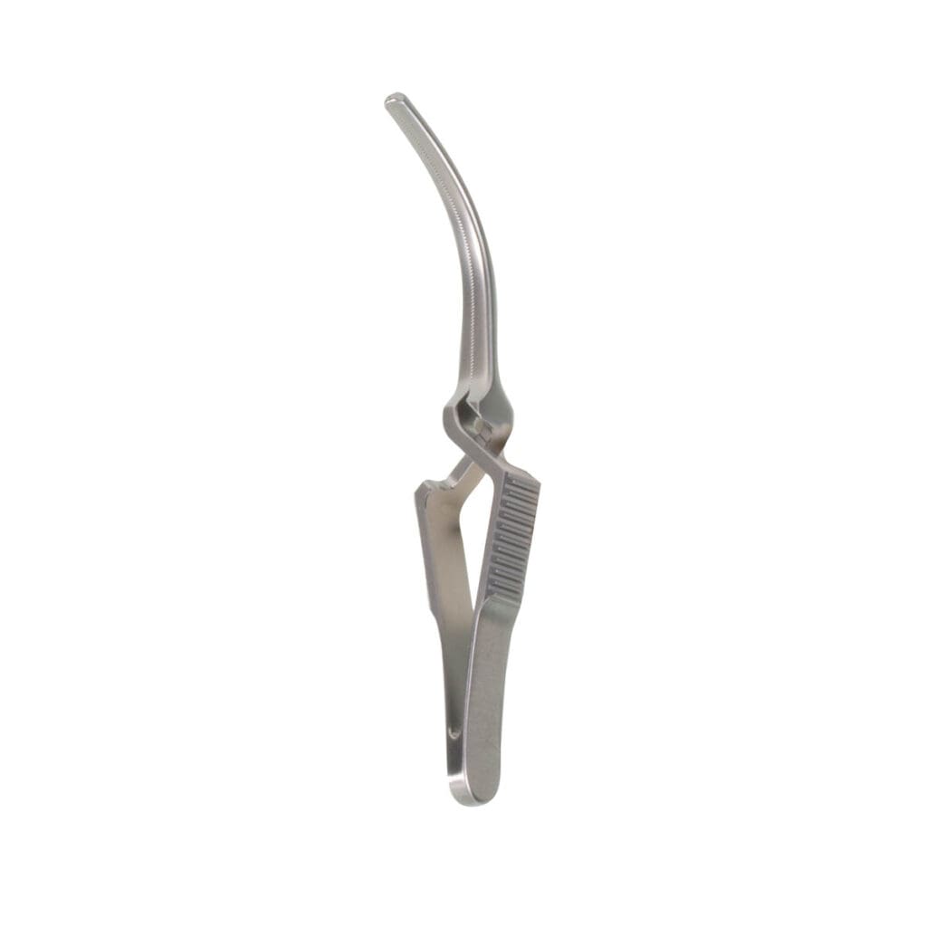 3 7/8" Cooley Bulldog Clamp curved 4.0cm cross action BOSS Surgical