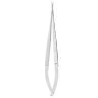 VASCULAR MICRO Scissors: Vascular Scissors, Straight, round handle, sharp  tips, 14 mm blades - 6,3” (16 cm)