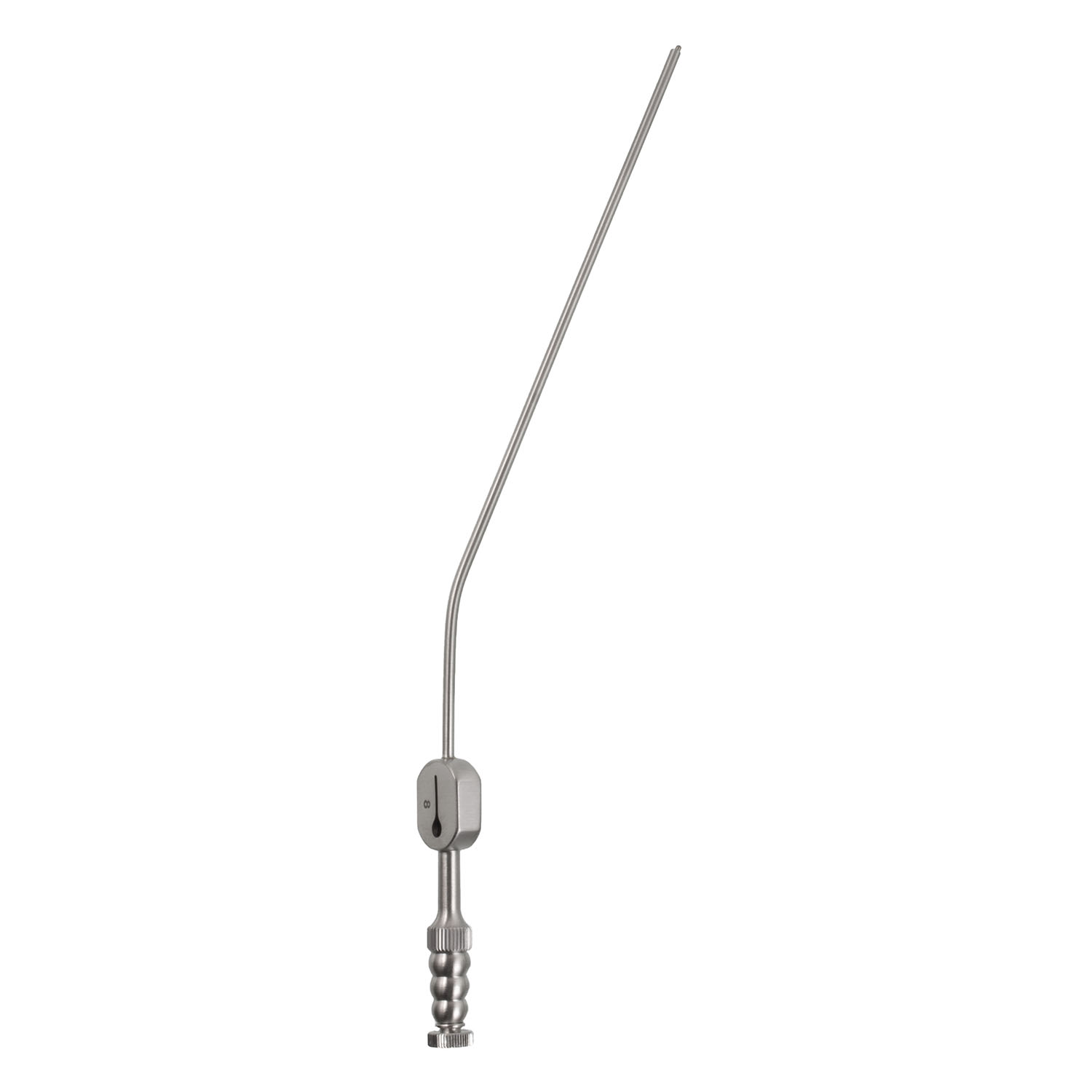 Teardrop Suction Tube nontaper angled W/L 5 3/4" 8fr BOSS Surgical